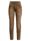 R13 Leopard High-Rise Skinny Jeans