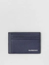 BURBERRY Grainy Leather Money Clip Card Case