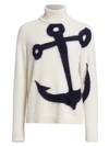 N°21 Anchor Virgin Wool & Mohair Blend Turtleneck Sweater