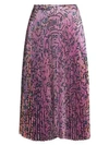 DELFI COLLECTIVE Clara Rainbow Print Pleated Skirt