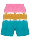 THE ELDER STATESMAN DIP DYE SWEAT SHORTS