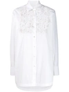 VALENTINO VALENTINO LACE CHEST SHIRT - 白色