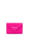 BALENCIAGA BALENCIAGA PAPIER MINI WALLET - 粉色