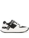 BURBERRY LOGO-STRAP LOW-TOP SNEAKERS