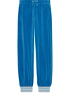 GUCCI GUCCI CHENILLE运动裤 - 蓝色