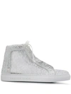 PHILIPP PLEIN PHILIPP PLEIN CLASSIC HI-TOP SNEAKERS - 白色