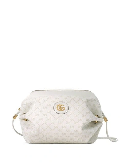 Gucci New Candy Gg Supreme Canvas Mini Crossbody Bag In White Mini Gg Supreme