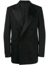 Stella Mccartney Double-breasted Tuxedo Jacket In Black