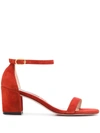 STUART WEITZMAN BLOCK HEEL SANDALS