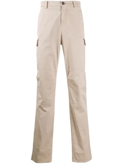 Brunello Cucinelli Straight Leg Cargo Trousers - 大地色 In Neutrals