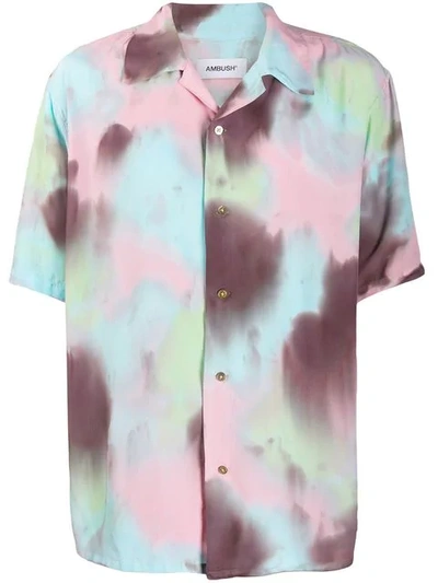 Ambush Hawaiian Tie Dye Rayon Shirt In Pink