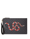 GUCCI GG POUCH WITH KINGSNAKE