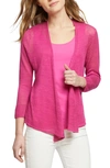 NIC + ZOE 4-WAY CONVERTIBLE THREE QUARTER SLEEVE CARDIGAN,S171107