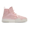 ADIDAS ORIGINALS BY ALEXANDER WANG ADIDAS ORIGINALS BY ALEXANDER WANG PINK B-BALL HIGH-TOP SNEAKERS