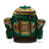 GUCCI GUCCI GREEN OVERSIZED TAPESTRY BACKPACK
