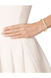 Monica Vinader Engravable Signature Bangle In Yellow Gold