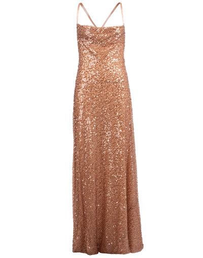 Galvan Whiteley Sequinned Gown - 大地色 In Copper