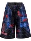 Quetsche All-over Print Shorts In Black
