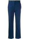 ASPESI ASPESI MID RISE STRAIGHT TROUSERS - BLUE