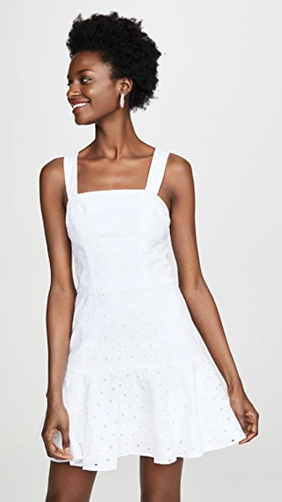 Amanda Uprichard Annalise Dress In White Eyelet