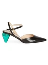 MARC JACOBS The Slingback Leather Point Toe Pumps