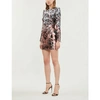 BALMAIN SEQUIN-EMBELLISHED MINI DRESS