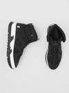 BURBERRY Mesh and Nubuck Union High-top Trainers