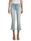 J BRAND SELENA MID-RISE CROPPED FRAYED HEM JEANS,0400010994741