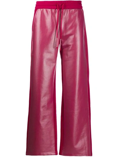 Wwwm Drawstring Wide Leg Trousers - 粉色 In Pink