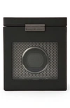 Wolf Axis Single Watch Winder & Case - Black In Powder Coat