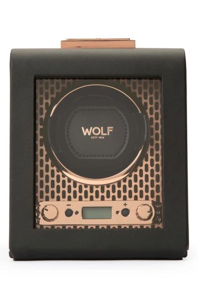 Wolf Axis Single Watch Winder - Black In Metallic