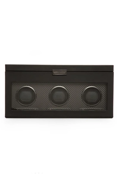 Wolf Axis Triple Watch Winder & Case In Powder Coat