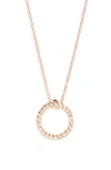Roberto Coin Diamond Circle Pendant Necklace In D0.09 Ghsi 18krg