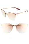 PRADA 63MM MIRRORED GRADIENT OVERSIZE SUNGLASSES,PR 68TS63-YZ