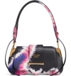 Prada Tie Dye Leather Top Handle Bag - Black In Nero/ Pink