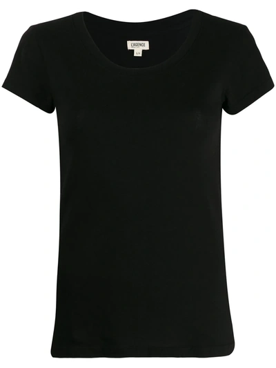 L Agence Ressi Crew Neck T-shirt In Black