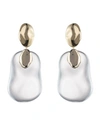 ALEXIS BITTAR DISK & LIQUID LUCITE DANGLE EARRINGS, CLEAR,PROD222151406