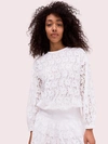 KATE SPADE textured lace pullover,716454537626