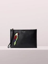 KATE SPADE beaded flock party small wristlet,098687371582