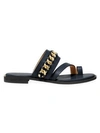 MICHAEL MICHAEL KORS Bergen Leather Flat Sandals