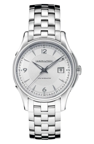 Hamilton Jazzmaster Viewmatic Auto Bracelet Watch, 40mm In Silver