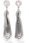 LEIGH MILLER + NET SUSTAIN SILVER AND GLASS EARRINGS