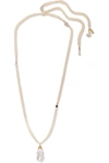 ALBUS LUMEN COTTON, PEARL AND BEAD NECKLACE