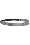 SAINT LAURENT CHAINMAIL AND FAUX LEATHER HEADBAND