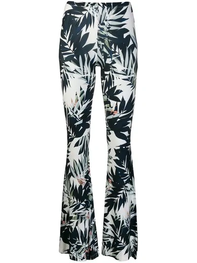 Black Coral Savage Printed Trousers In Blue