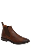 Frye Men's Paul Burnished Leather Chelsea Boots In Dark Brown