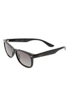 Ray Ban Junior 48mm Wayfarer Sunglasses In Black/ Black Gradient