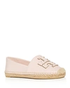 Tory Burch Women's Ines Logo Espadrille Flats In Sea Shell