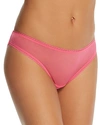 On Gossamer Mesh Hip Bikini In Cosmopink