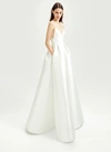 ALEX PERRY Alex Perry Bridal Maddison-Sleeveless Silk Gown B041,B041